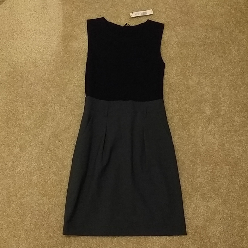 Theory Loraine black and gray tank dress, brand new with tags!
